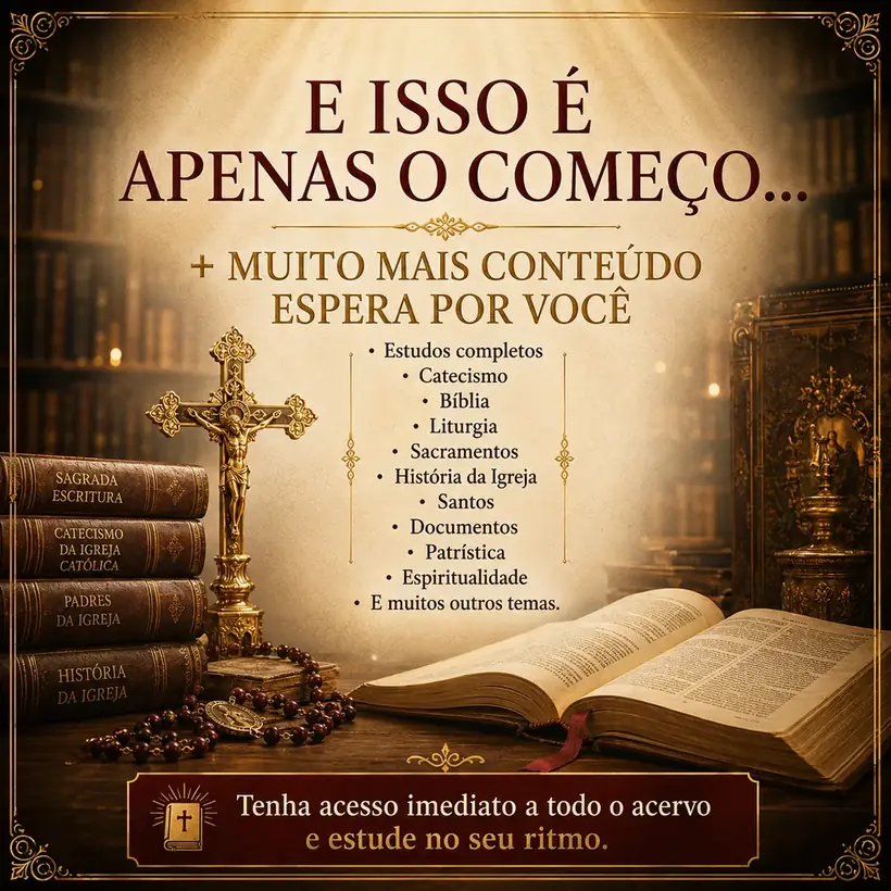 Tema de teologia católica abordado no curso