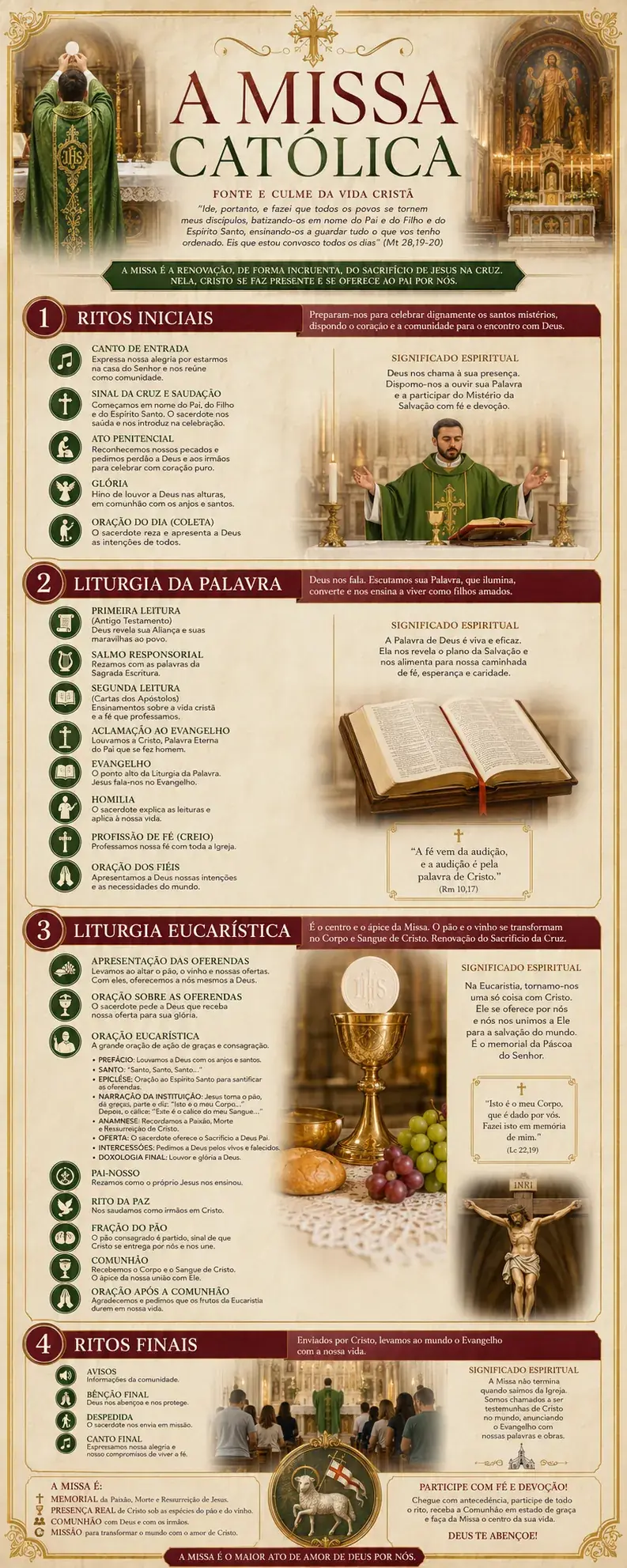 A Missa Católica explicada passo a passo
